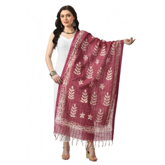 Amfyn Women's Cotton Printed Dupatta (Levender, Length: Free Size)