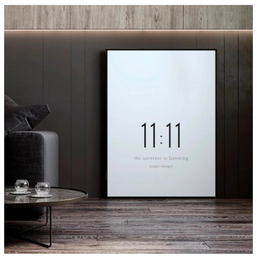 Amfyn 11-11 Angel Number Minimalist Wall Frame (Black )