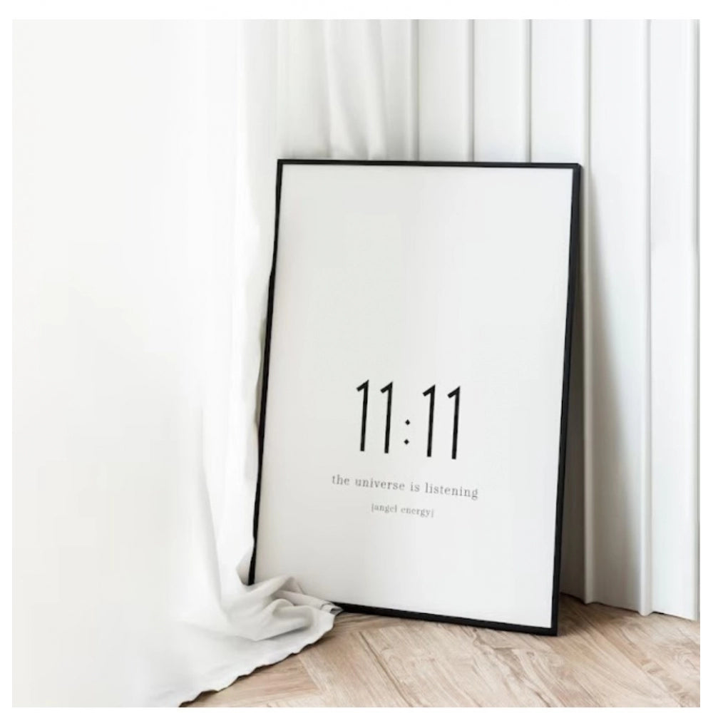 Amfyn 11-11 Angel Number Minimalist Wall Frame (Black )