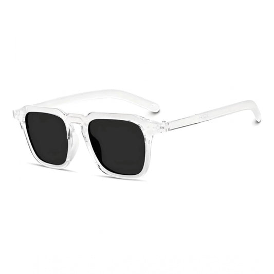 Amfyn Pack Of 2 Classic Unisex UV400 Protection Sunglasses (White)