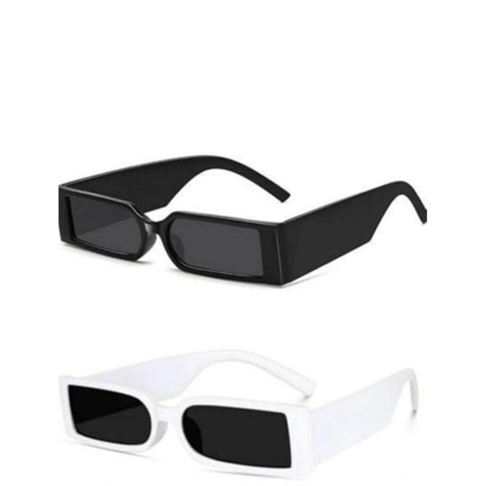 Amfyn Pack Of 2 Unisex UV400 Protection Sunglasses (MultiColor)