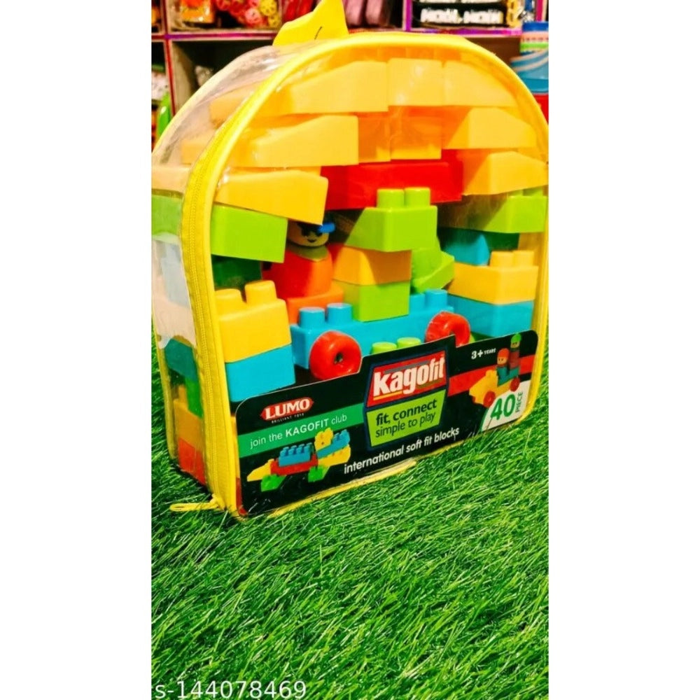 40_Pcs Set Blocks | Plastic | Educational Toys | 3+ Years