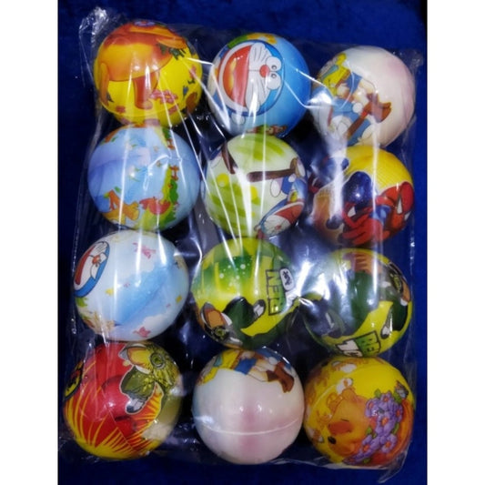 12_Pcs Set Squeeze Ball | Rubber | Toys | 3+ Years