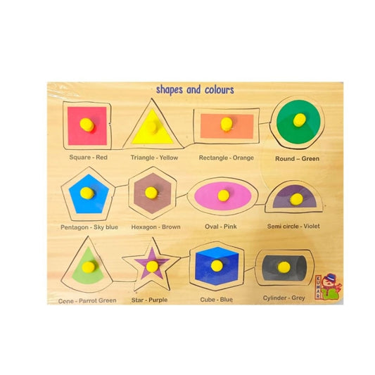 Shapes with Color | Wood | Educational Toys | 3+ Years