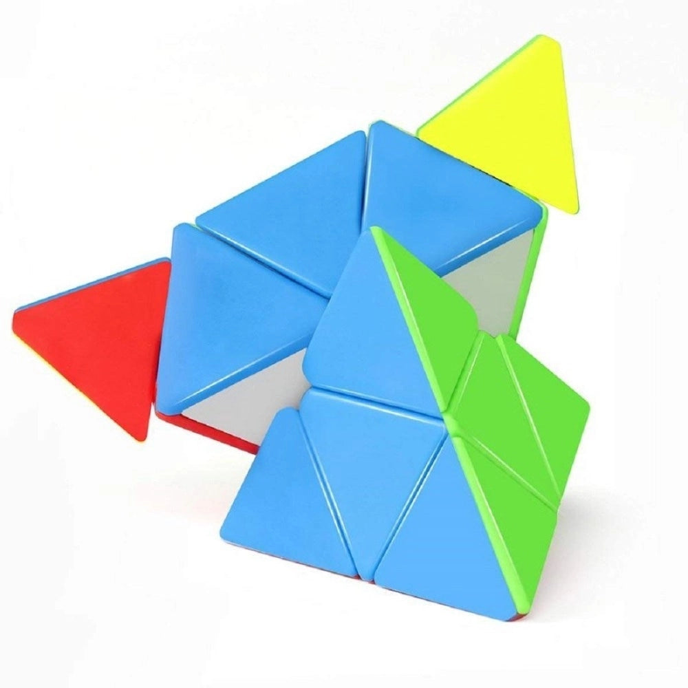 Pyramid Cube 3x3 High Speed Stickerless Triangle Pyraminx Puzzle Cube  | Plastic | Creative Toys | 5+ Years