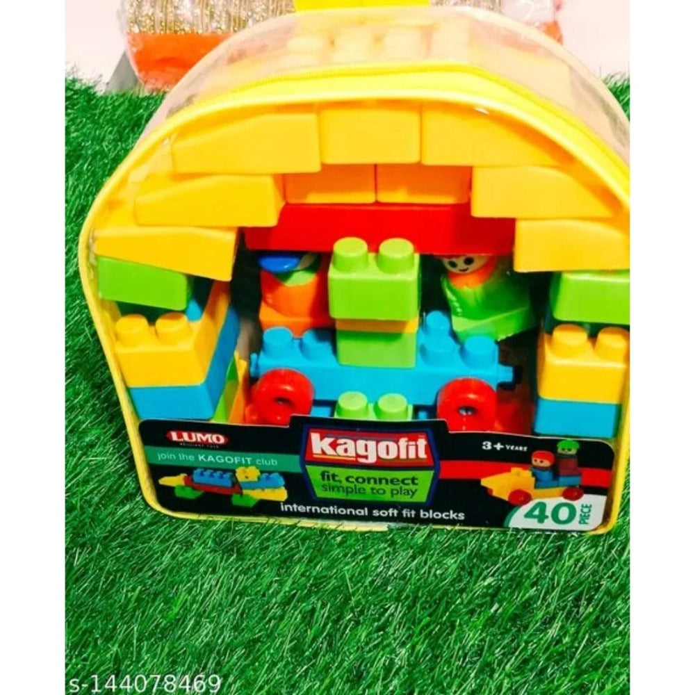 40_Pcs Set Blocks | Plastic | Educational Toys | 3+ Years