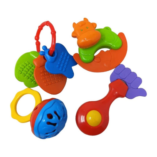 Infant Rattle Set (4 pcs) | Plastic | Toys | 3+ Months