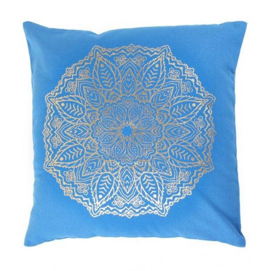 Amfyn Pack Of_2 Cotton Printed Cushion Cover Sets (Blue, Size: 16x16 In)