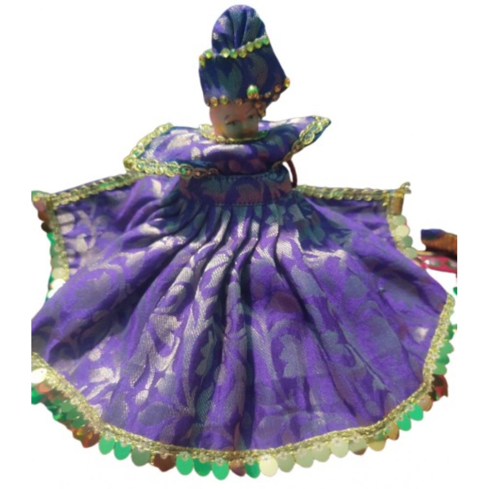 Amfyn Laddu Gopal Silk Dress Size: 0 To 6 (Blue)