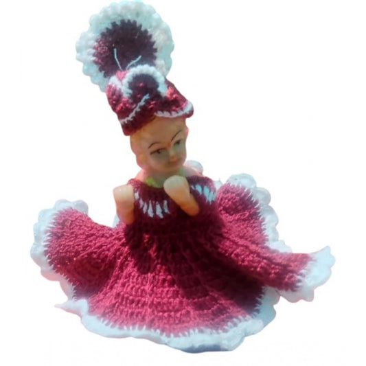 Amfyn Laddu Gopal Tharad Dress Size: 0 To 6 (Maroon)