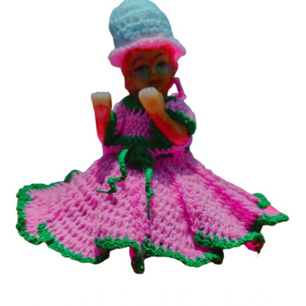 Amfyn Laddu Gopal Tharad Dress Size: 0 To 6 (Light Pink)