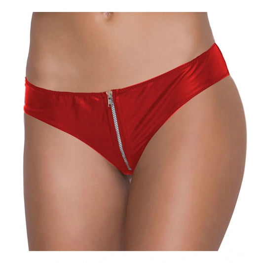 Amfyn Women's Pack Of_2  Polyester Spandex Solid Thong Panty (Red, Free Size: Fit to S, M, L)