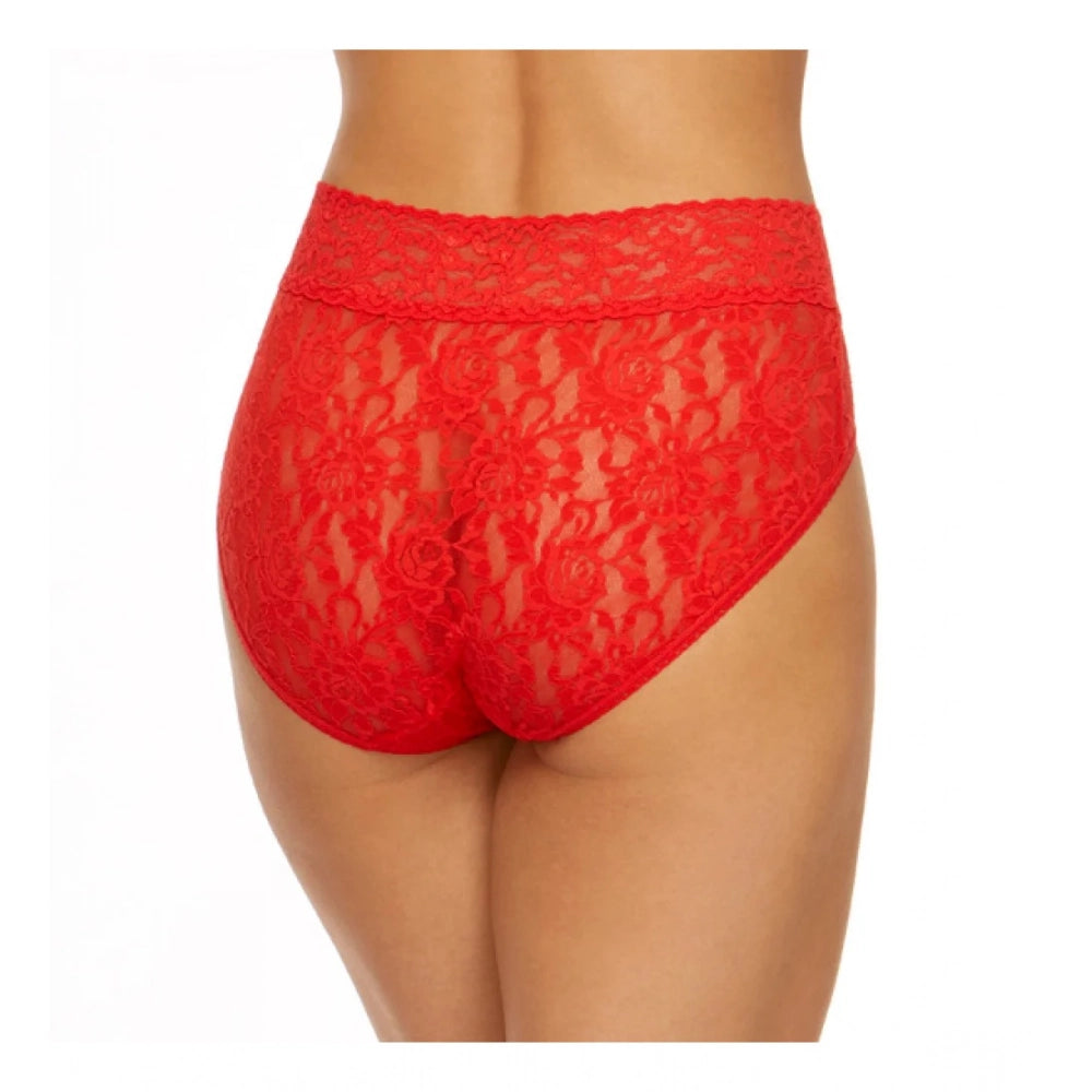 Amfyn Women's Pack Of_2  Nylon Spandex Self Design Brief Panty (Red, Free Size: Fit to S, M, L)