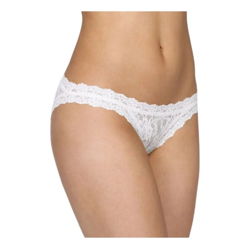 Amfyn Women's Pack Of_2  Nylon Spandex Self Design Brief Panty (White, Free Size: Fit to S, M, L)