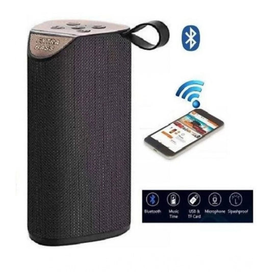 Amfyn Plastic Rubber Wireless TG111 Bluetooth Speaker (Black)