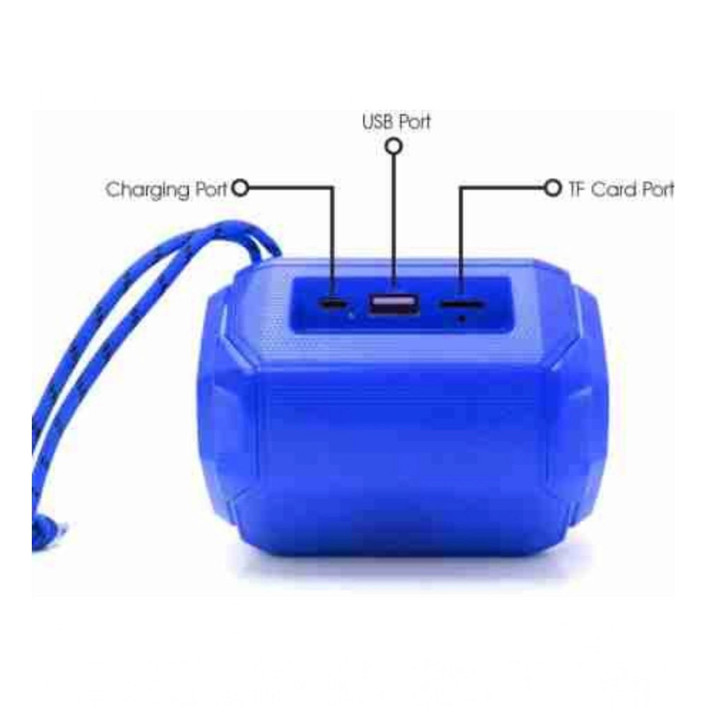 Amfyn Plastic Rubber Wireless A005 Bluetooth Speaker (Blue)