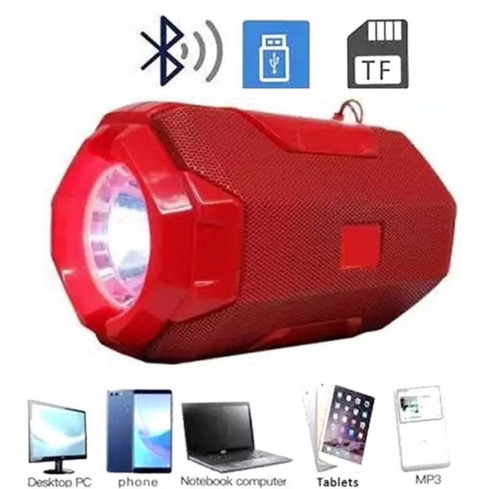 Amfyn Plastic Rubber Wireless AO105 Bluetooth Speaker (Red)