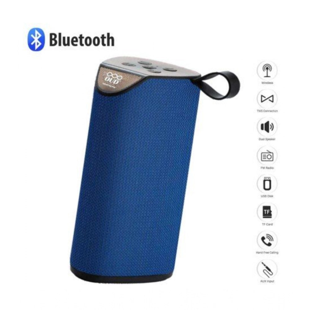 Amfyn Plastic Rubber Wireless TG111 Bluetooth Speaker (Blue)