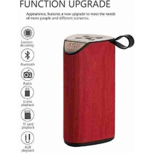 Amfyn Plastic Rubber Wireless TG111 Bluetooth Speaker (Red)