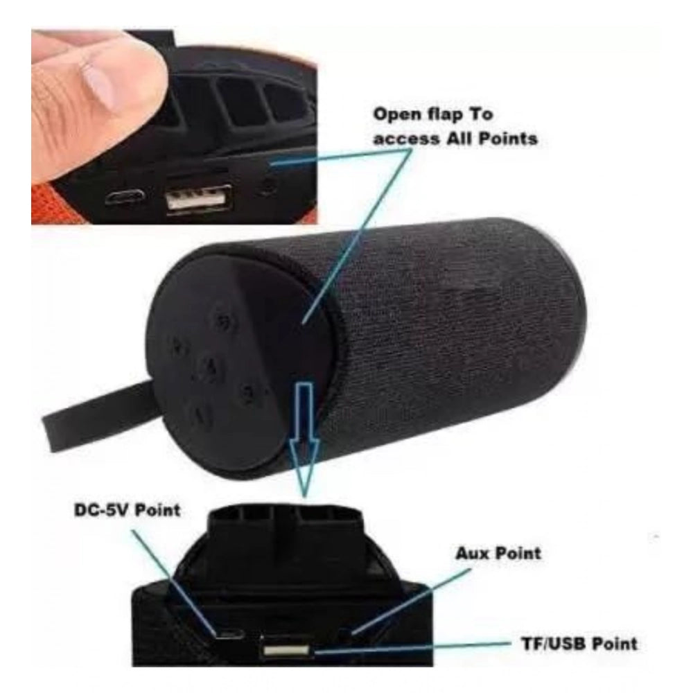 Amfyn Plastic Rubber Wireless TG113 Bluetooth Speaker (Foji)